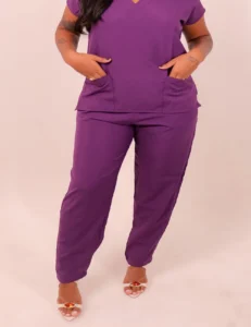 Calça cor roxo
