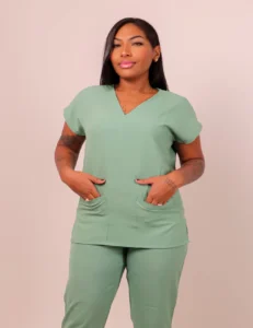 Bata lisa verde menta