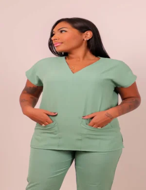 Conjunto Pijama Verde Menta