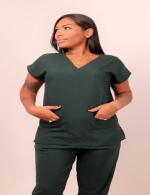 Conjunto Pijama Verde Musgo